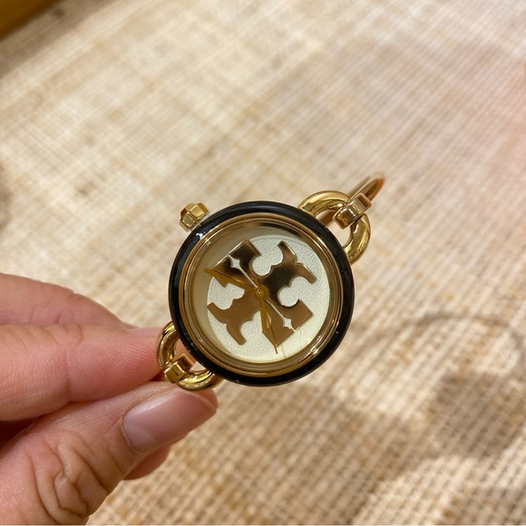 TORY BURCH The Miller Gold-Tone Stainless Bangle Bracelet Watch TBW6015 - Picture 6 of 16